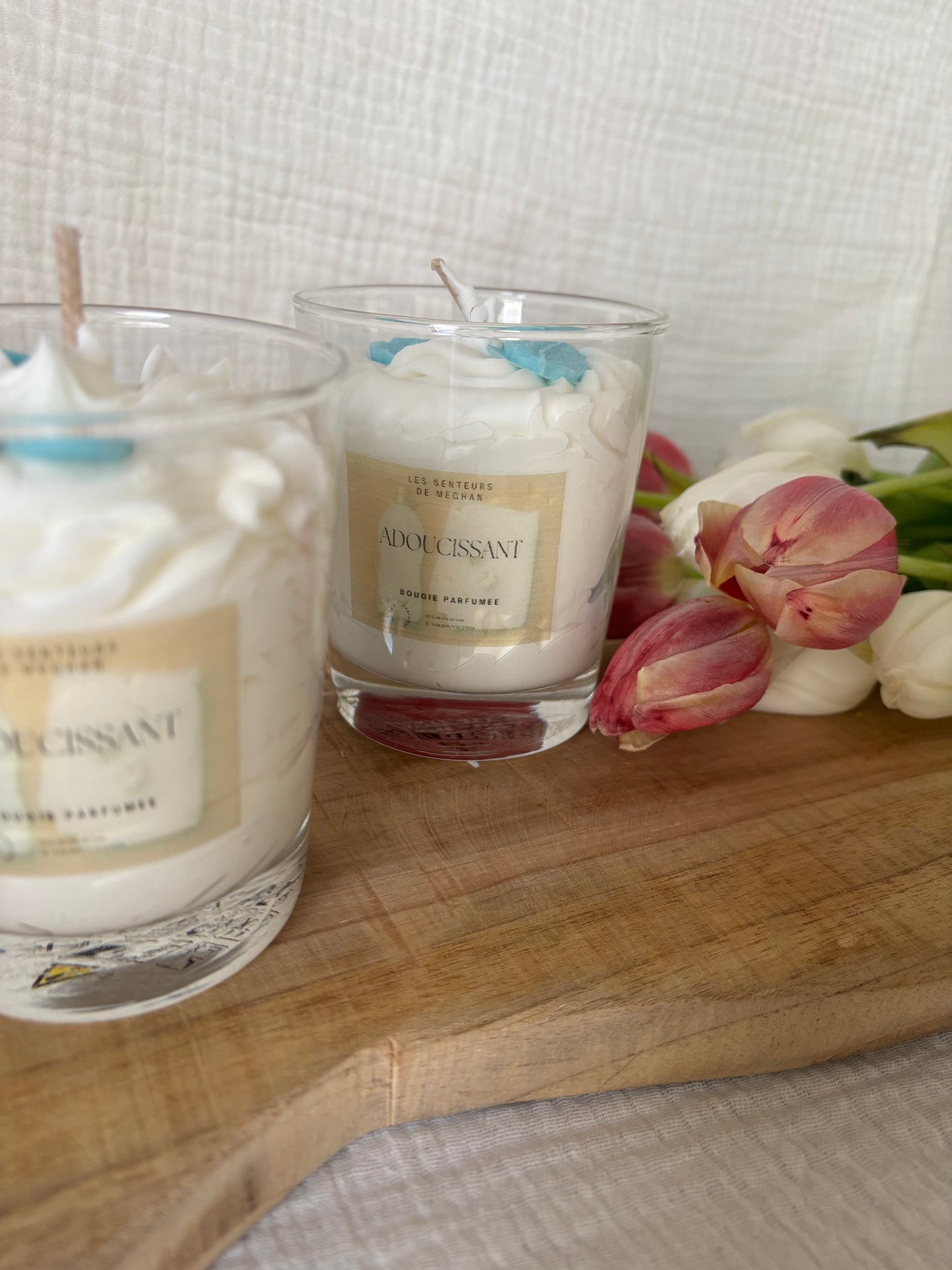 Les bougies artisanales parfumées fraiches