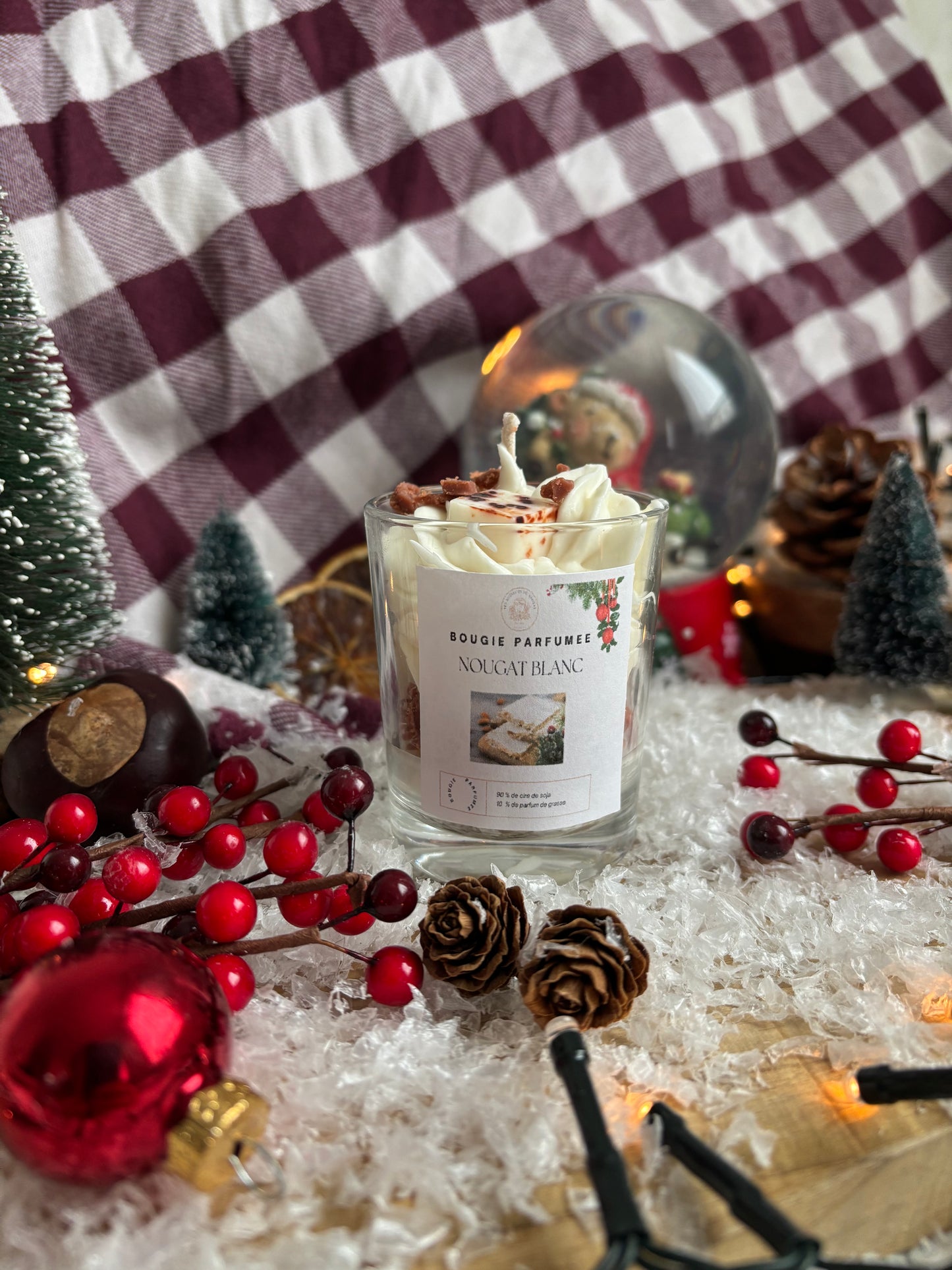 Bougie artisanale Noel 🎁