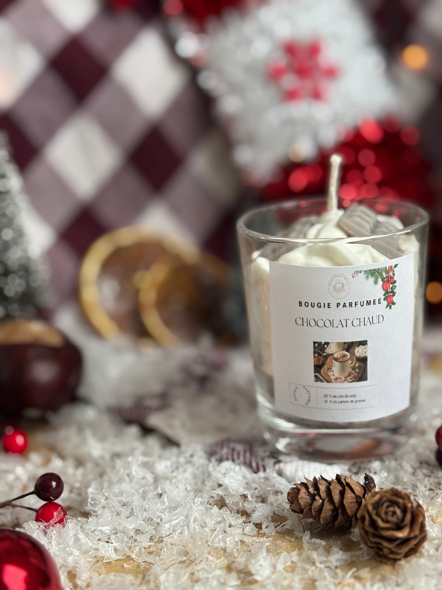 Bougie artisanale Noel 🎁