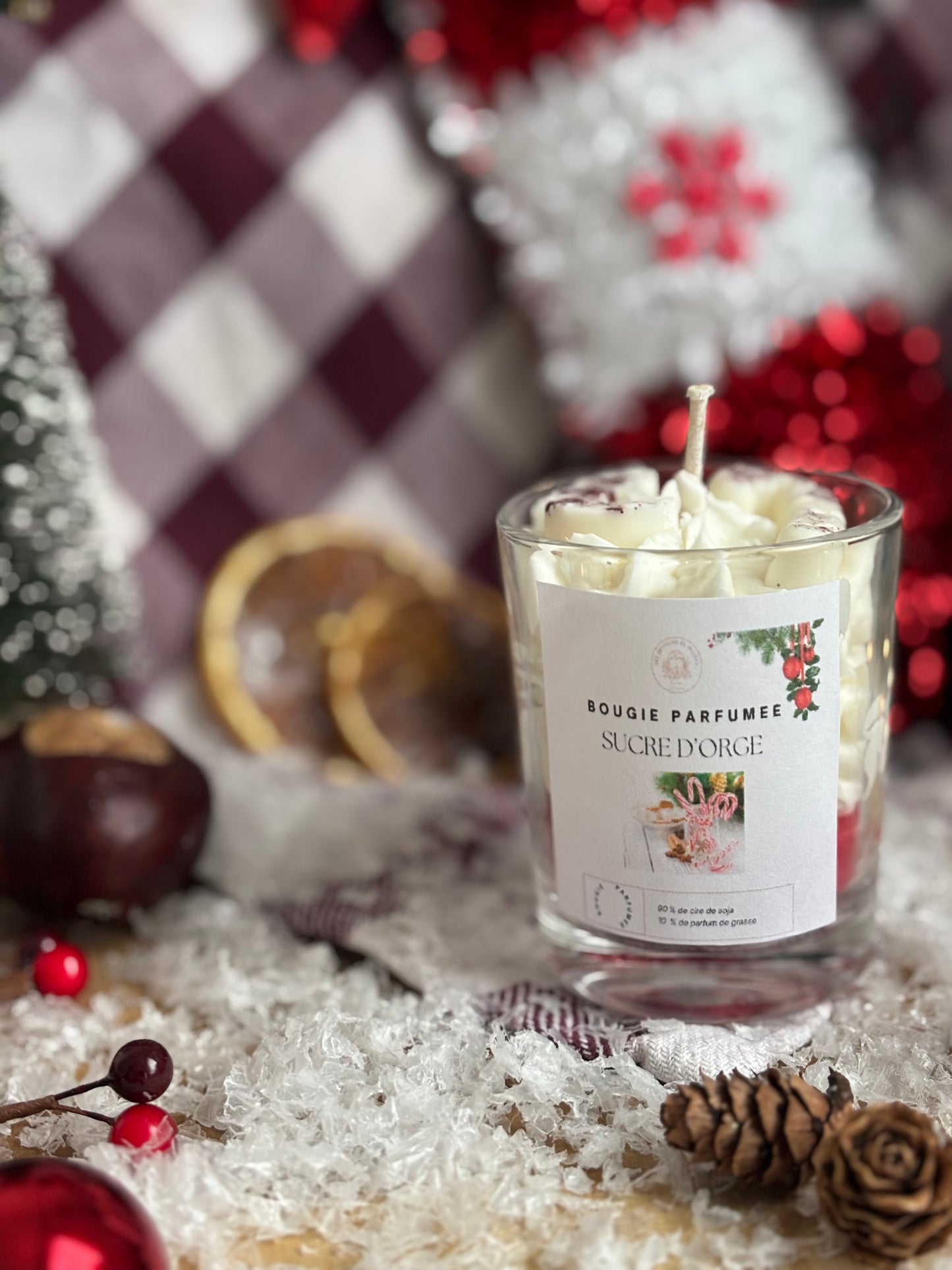 Bougie artisanale Noel 🎁