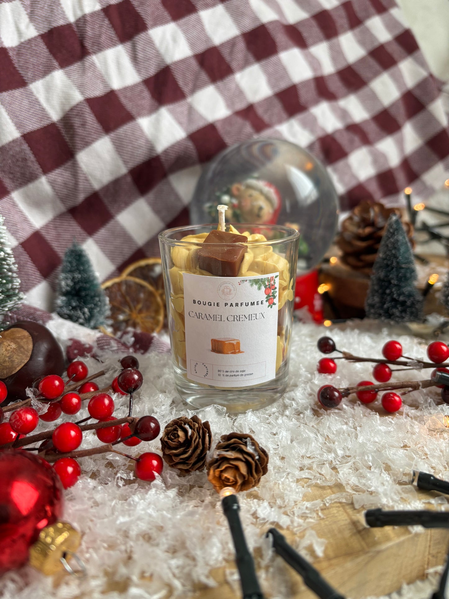 Bougie artisanale Noel 🎁